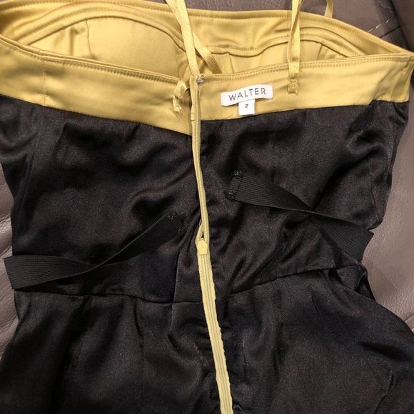 CHARTRUESE BUSTIER CORSET DRESS STRUCTURED BONED BUSTIER HIGH WAIST BELOW KNEE - Picture 8 of 15
